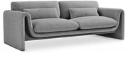 Stylus 86" Boucle Fabric Upholstered Sofa in Grey - 198Grey-S