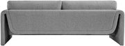 Stylus 86" Boucle Fabric Upholstered Sofa in Grey - 198Grey-S