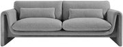 Stylus 86" Boucle Fabric Upholstered Sofa in Grey - 198Grey-S