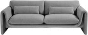 Stylus 86" Boucle Fabric Upholstered Sofa in Grey - 198Grey-S