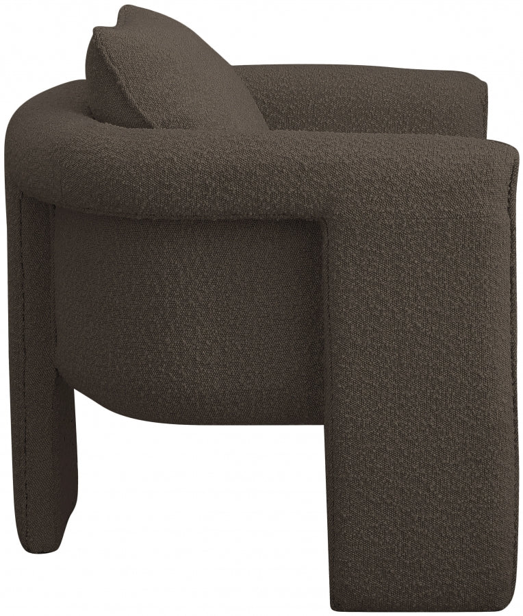 Stylus Boucle Accent Chair in Brown - 425Brown