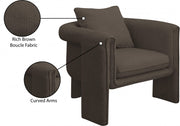 Stylus Boucle Accent Chair in Brown - 425Brown