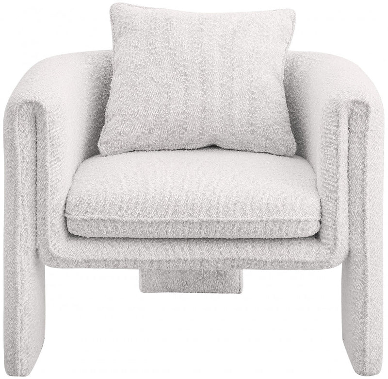 Stylus Boucle Accent Chair in Cream - 425Cream