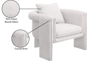 Stylus Boucle Accent Chair in Cream - 425Cream