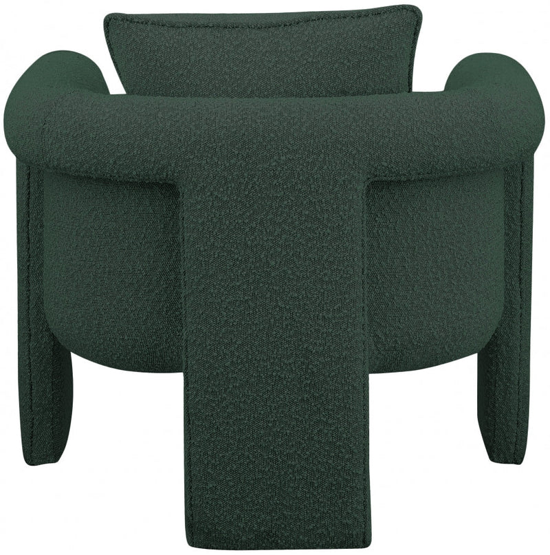 Stylus Boucle Accent Chair in Green - 425Green