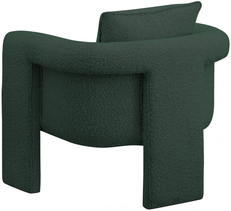 Stylus Boucle Accent Chair in Green - 425Green