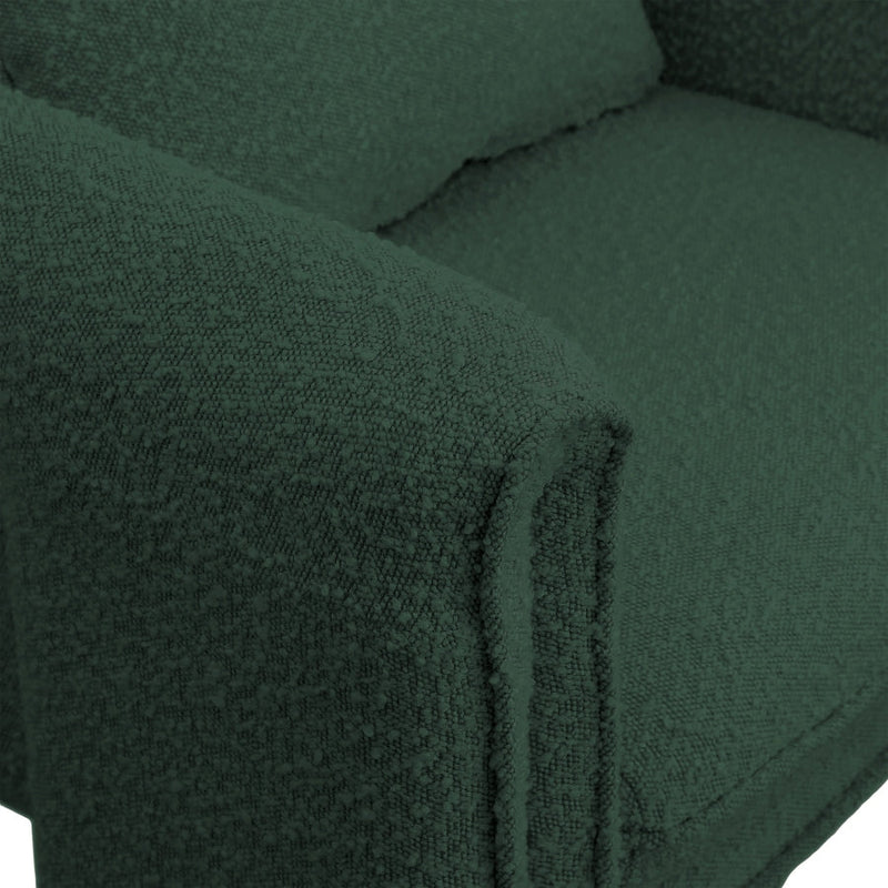 Stylus Boucle Accent Chair in Green - 425Green