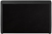 Stylus Boucle Fabric King Bed (3 Boxes) Black - Gate FurnitureKing Bed