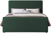 Stylus Boucle Fabric King Bed (3 Boxes) Green - Gate FurnitureKing Bed