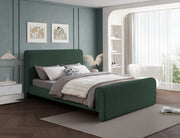 Stylus Boucle Fabric King Bed (3 Boxes) Green - Gate FurnitureKing Bed