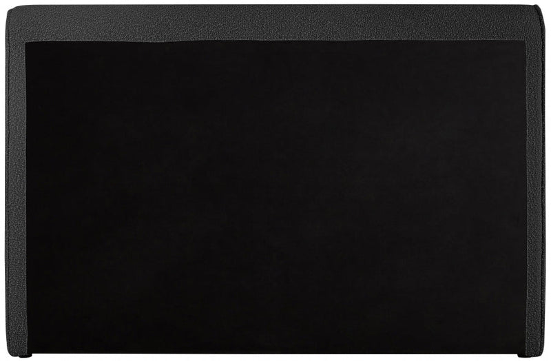 Stylus Boucle Fabric Queen Bed (3 Boxes) Black - Gate FurnitureQueen Bed