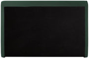 Stylus Boucle Fabric Queen Bed (3 Boxes) Green - Gate FurnitureQueen Bed