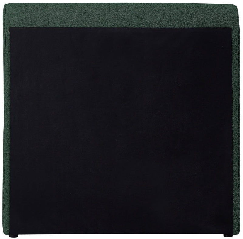 Stylus Boucle Fabric Twin Bed (3 Boxes) Green - Gate FurnitureTwin Bed