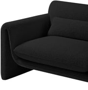 Stylus Boucle Fabric Upholstered Chair in Black - 198Black-C