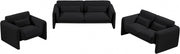 Stylus Boucle Fabric Upholstered Chair in Black - 198Black-C
