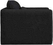 Stylus Boucle Fabric Upholstered Chair in Black - 198Black-C