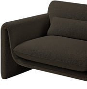 Stylus Boucle Fabric Upholstered Chair in Brown - 198Brown-C