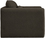 Stylus Boucle Fabric Upholstered Chair in Brown - 198Brown-C