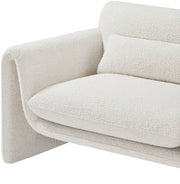 Stylus Boucle Fabric Upholstered Chair in Cream - 198Cream-C