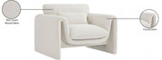 Stylus Boucle Fabric Upholstered Chair in Cream - 198Cream-C