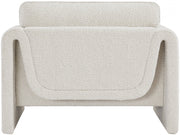 Stylus Boucle Fabric Upholstered Chair in Cream - 198Cream-C