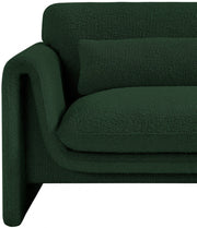 Stylus Boucle Fabric Upholstered Chair in Green - 198Green-C