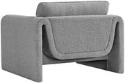 Stylus Boucle Fabric Upholstered Chair in Grey - 198Grey-C