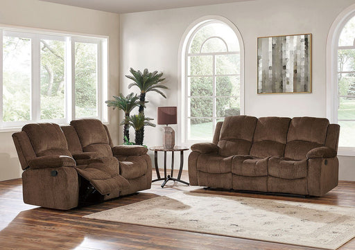 Subaru Coffee Reclining Living Room Set - Gate FurnitureLiving Room Set