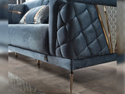 Sultan Elf 3-pieces (Sofa & Loveseat & Chair) Livingroom in Grey - Cream - 200-ELIF-SUL-A101-321