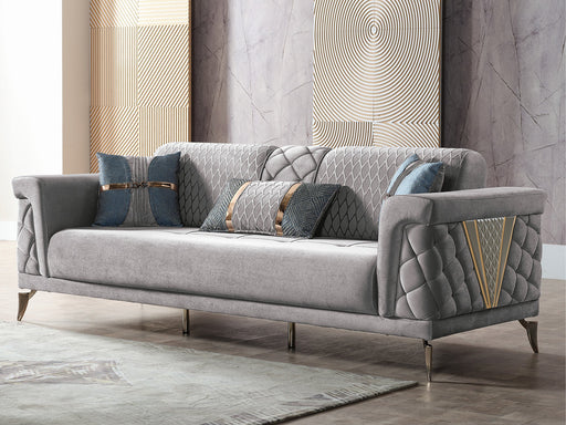 Sultan Elf Convertible Sofa in Light Grey - 200-ELIF-SUL-A125-3