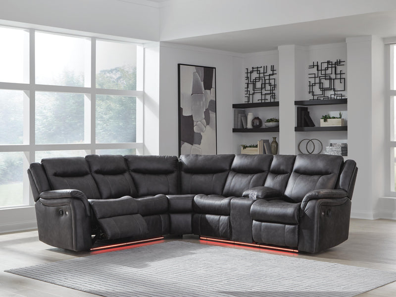 Sultan Meadow Carbon 2-Piece Reclining Sectional - PC13001S1
