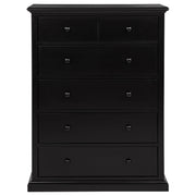 Sumerlin 6-drawer Bedroom Chest of Drawers Black - 460595BLK