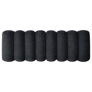 Summer Chenille Upholstered Channel Accent Bench Black - 910413