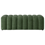 Summer Chenille Upholstered Channel Accent Bench Green - 910412