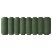 Summer Chenille Upholstered Channel Accent Bench Green - 910412