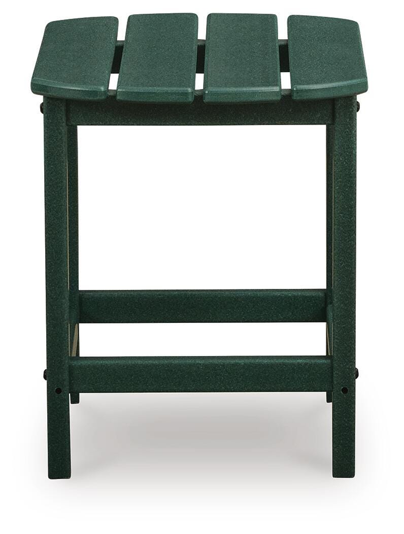 Sundown Shores 2 Adirondack Chairs with End table in Green - PKG023983