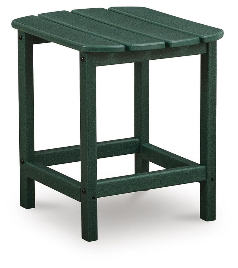 Sundown Shores 2 Adirondack Chairs with End table in Green - PKG023983