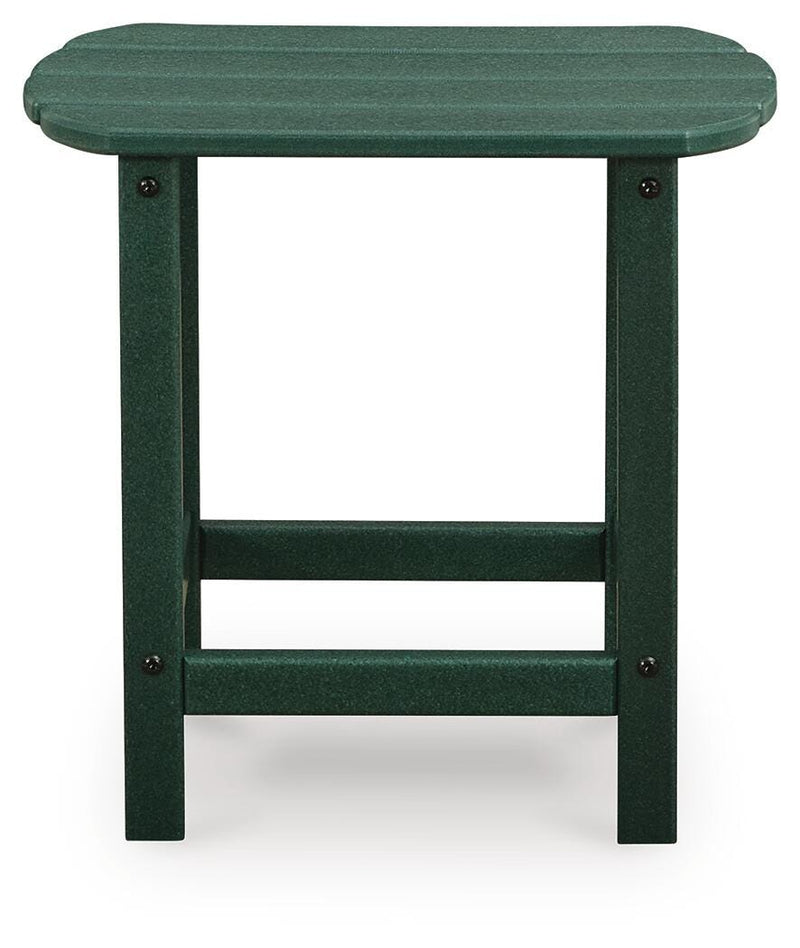 Sundown Shores 2 Adirondack Chairs with End table in Green - PKG023983