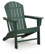 Sundown Shores 2 Adirondack Chairs with End table in Green - PKG023983