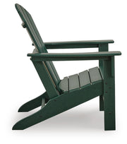 Sundown Shores 2 Adirondack Chairs with End table in Green - PKG023983