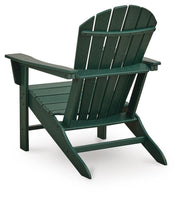 Sundown Shores 2 Adirondack Chairs with End table in Green - PKG023983