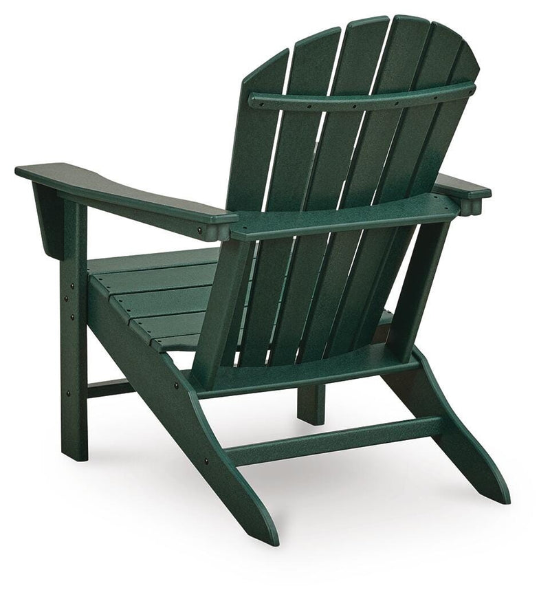 Sundown Shores 2 Adirondack Chairs with End table in Green - PKG023983