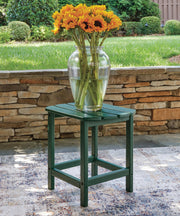 Sundown Shores 2 Adirondack Chairs with End table in Green - PKG023983