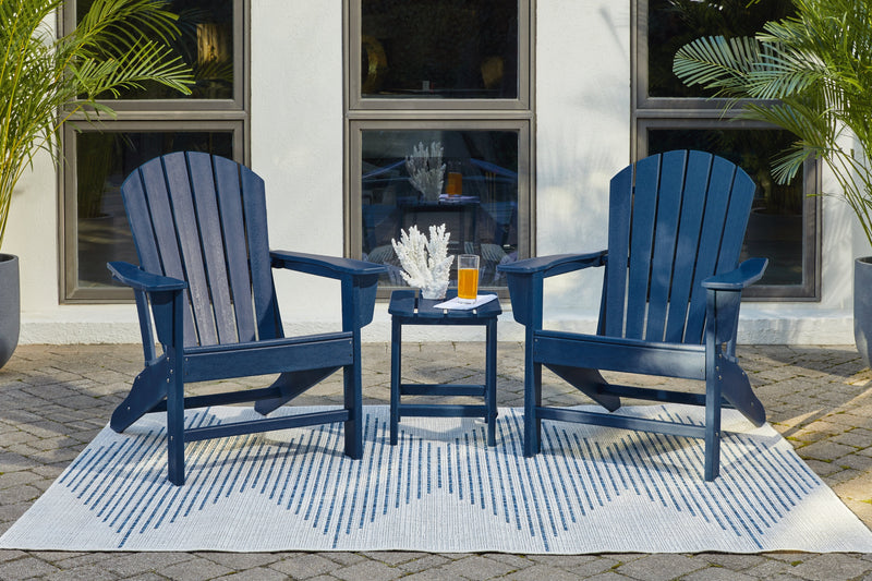 Sundown Treasure 2 Adirondack Chairs with End table in Blue - PKG014580