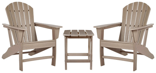 Sundown Treasure 2 Outdoor Chairs with End Table in Driftwood - PKG008194