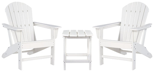 Sundown Treasure 2 Outdoor Chairs with End Table in White - PKG008188