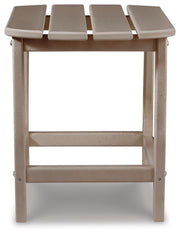 Sundown Treasure Driftwood 4 Adirondack Chairs and Outdoor End Table - P014P2