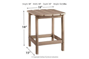Sundown Treasure Grayish Brown End Table - Gate FurnitureTable