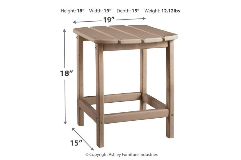 Sundown Treasure Grayish Brown End Table - Gate FurnitureTable