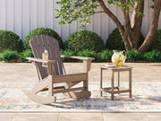 Sundown Treasure Outdoor Chair with End Table in Driftwood - PKG021084